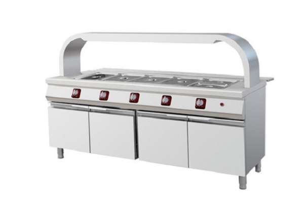 五格分控保溫售飯臺(tái)